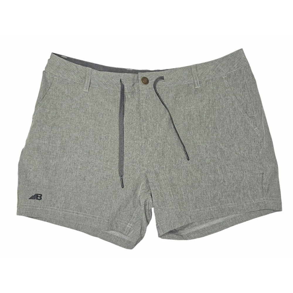 Boundary Waters Men's Large Size 30 Gray Hybrid Board Shorts 5" Inseam